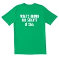 thumbnail image 1 of TotallyTorn What's Brown And Sticky? A Stick Novelty Sarcastic Funny Men's T Shirts, 1 of 2