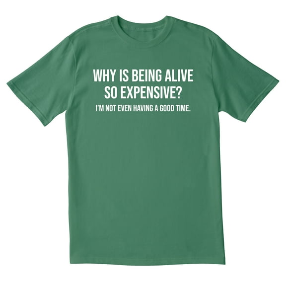 TotallyTorn Why Is Being Alive Novelty Sarcastic Funny Mens Graphic T Shirts