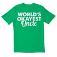 thumbnail image 1 of TotallyTorn World Okayest Uncle Novelty Sarcastic Funny Mens Graphic T Shirts, 1 of 5