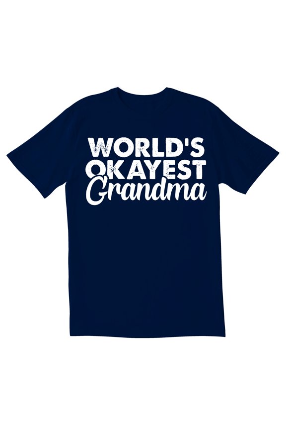 TotallyTorn World's Okayest Grandma Novelty Sarcastic Funny Men's T Shirts