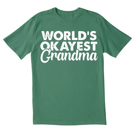 TotallyTorn World's Okayest Grandma Novelty Sarcastic Funny Men's T Shirts