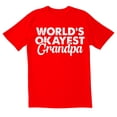 thumbnail image 1 of TotallyTorn World's Okayest Grandpa Novelty Sarcastic Funny Men's T Shirts, 1 of 2