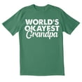 thumbnail image 1 of TotallyTorn World's Okayest Grandpa Novelty Sarcastic Funny Men's T Shirts, 1 of 2