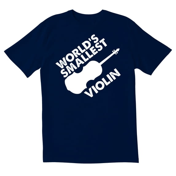 TotallyTorn World's Smallest Violin Novelty Sarcastic Funny Mens Graphic T Shirts