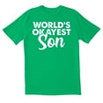 thumbnail image 1 of TotallyTorn Worlds Okayest Son Novelty Sarcastic Funny Mens Graphic T Shirts, 1 of 5