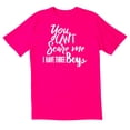 thumbnail image 1 of TotallyTorn You Can't Scare Me I Have Three Boys Novelty Sarcastic Funny Mens Graphic T Shirts, 1 of 5