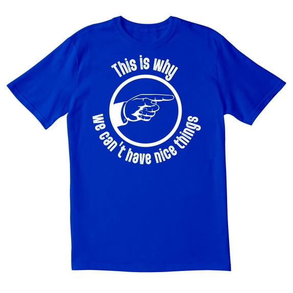 TotallyTorn You This Is Why We Can't Have Nice Things Novelty Sarcastic Funny Men's T Shirts