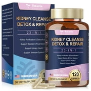 Totaria Kidney Cleanse Detox & Repair Capsules, 23-in-1 for Liver & Kidney Support, Urinary Tract Health, 120 Capsules