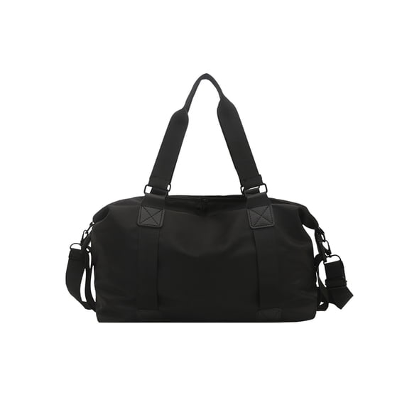 Tote Bag 16.54"X11.42"X6.89" Foldable Large Capacity Lightweight Polyester Gym Bag with Internal Pocket and Reinforced Handles, Versatile Tote Bags for Travel, Commute, Daily Use