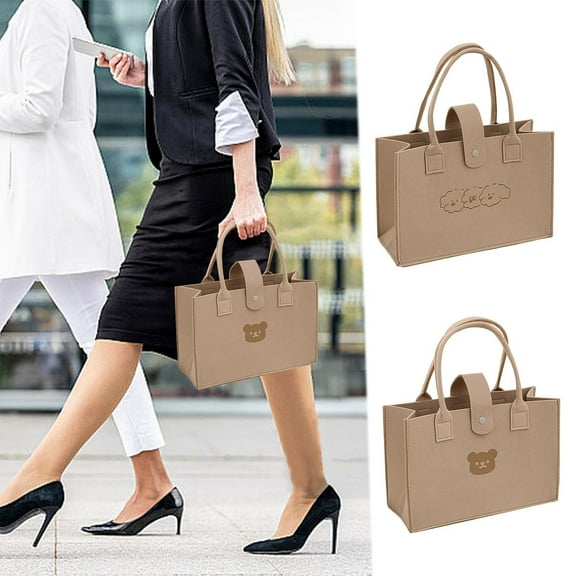 Tote Bag under $5! CQCYD Large Capacity Handbag for Commuting and Shopping, Cute Tote Bag for Women with Fashionable Design, Foldable Reusable Shopping Bag and Daily Purse