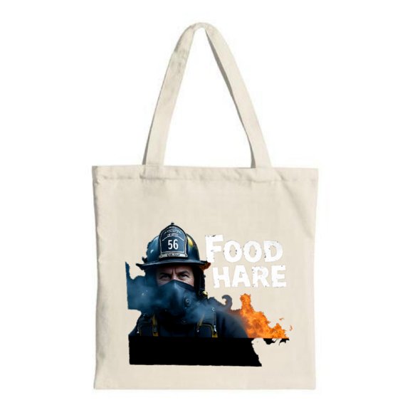 Tote Bag - Canvas Multifunctional Reusable Shopping Bag with Bold ' HARE ' Design Perfect for Parties & Travel