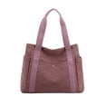 thumbnail image 1 of Tote Bag For Women Canvas Shoulder Bag Large Capacity Handbag Casual Carryall Hot Pink Color Free Size Canvas Carry Bag X-644 Hot Pink, 1 of 6