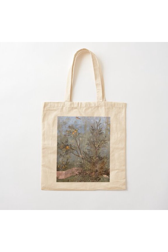 Tote Bag Fresco From The Triclinium Of The Villa Of Livia In Prima Porta (Rome) Canvas Tote Bags, Reusable Shopping Bag