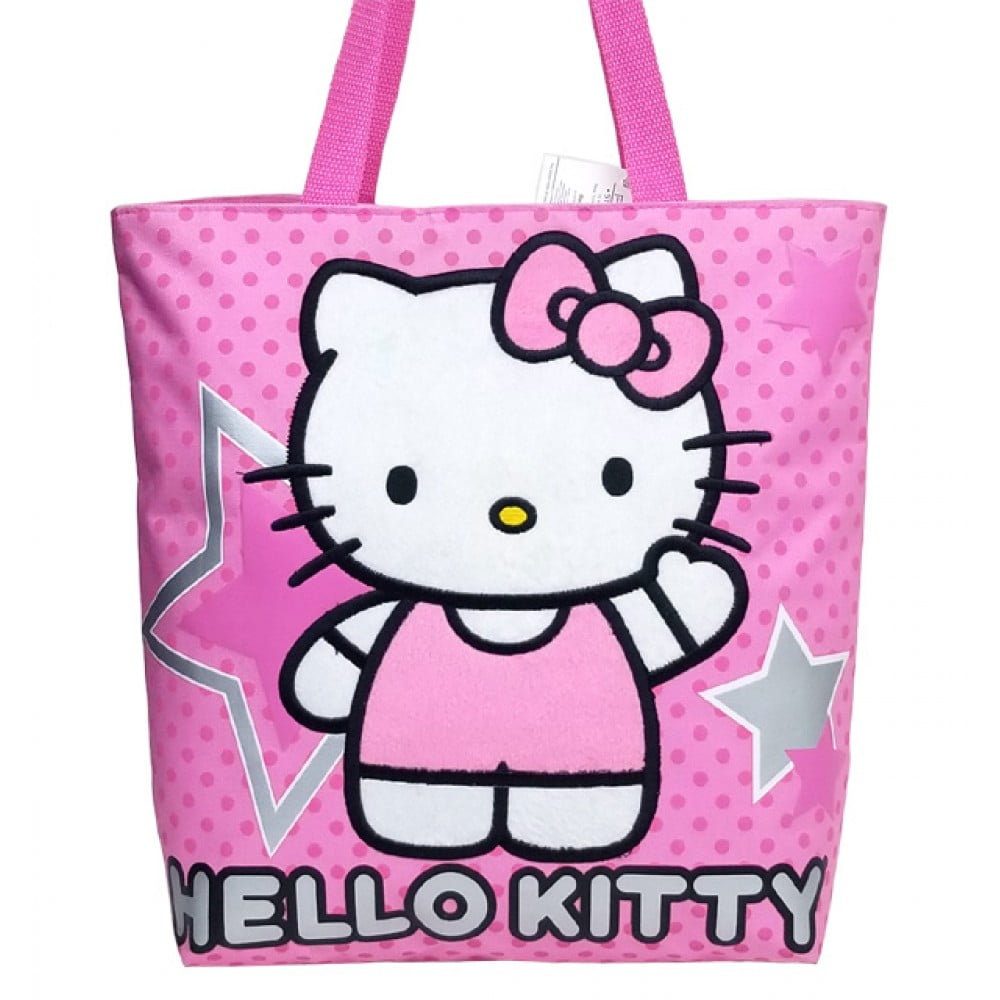 Hello Kitty Brandclub Tote Bag Hello Kitty Pink Star New Gifts Girls Hand Purse 81405