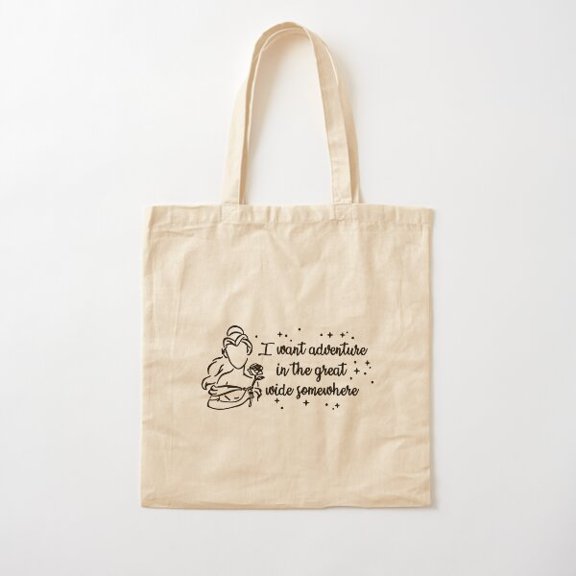 Tote Bag I Want Adventure In The Great Wide Somewhere Style 004 Canvas Tote Bags, Reusable Shopping Bag