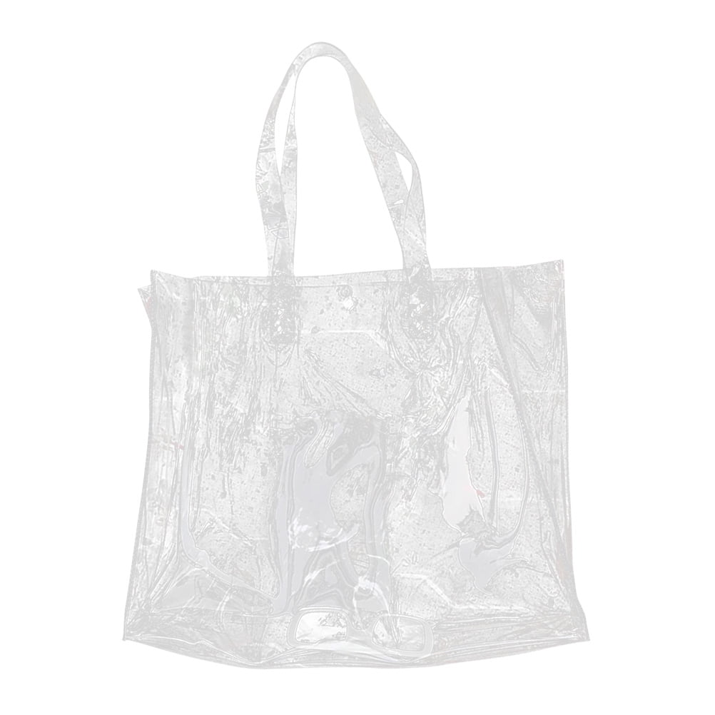 Tote Bag Large Clear Bag PVC Transparent Shoulder Bag See Through Beach Bag for Women Girls