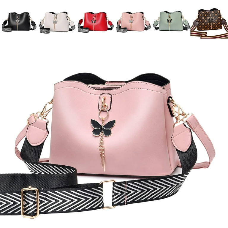 Tote Bag Luxury Designer Bag Tote Women Handbags Letter Shoulder Bags  Brands Shopper Purses Crossbody Bags for Women Clutch (Pink) 