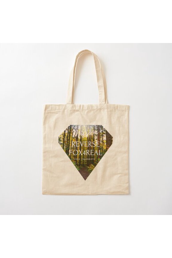 Tote Bag Mission Reverse Fox4Real Code Jagannath National Park Forest Canvas Tote Bags, Reusable Shopping Bag