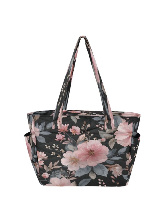 Tote Bag Quilted Tote Bag Women's Tote Handbags Suitable for Work, Beach, Travel and Shopping Rose Pink