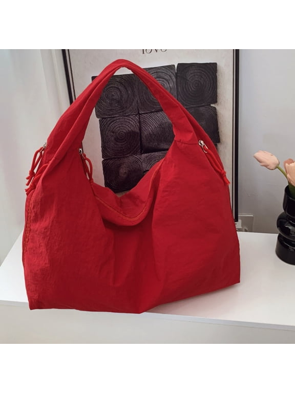 Tote Bag Shoulder Bag Shoulder Bag Tote Bag Hobo Bag Casual Commute Handbag Slouchy Shopper Purse Large Bag For Women Red