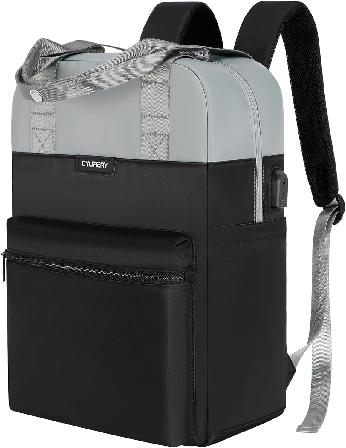 Women Convertible Tote Daypack Laptop Backpack Gery CYUREAY + Convertible Tote Daypack main image 3
