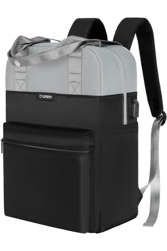 Tote Bag Travel Backpack For Women,Convertible Laptop Backpack Crossbody Tote Bag Casual Daypack For Work, Green