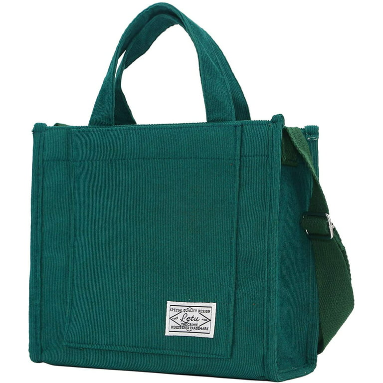 TH Soft Quilted Monogram Shoulder Bag, GREEN