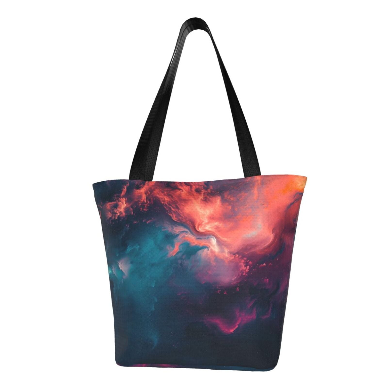 SAUIVD Floral Butterfly Canvas Tote Bag For Women - Cute Reusable Shopping Bag