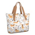 thumbnail image 1 of Tote Bag for Women - Cute Akita Dog Beagle Bulldog Rottweiler Dachshund Shoulder Bag - Large Utility Work Duffle Bag with Zipper Handbag for Travel, Work, Sprots, 1 of 5