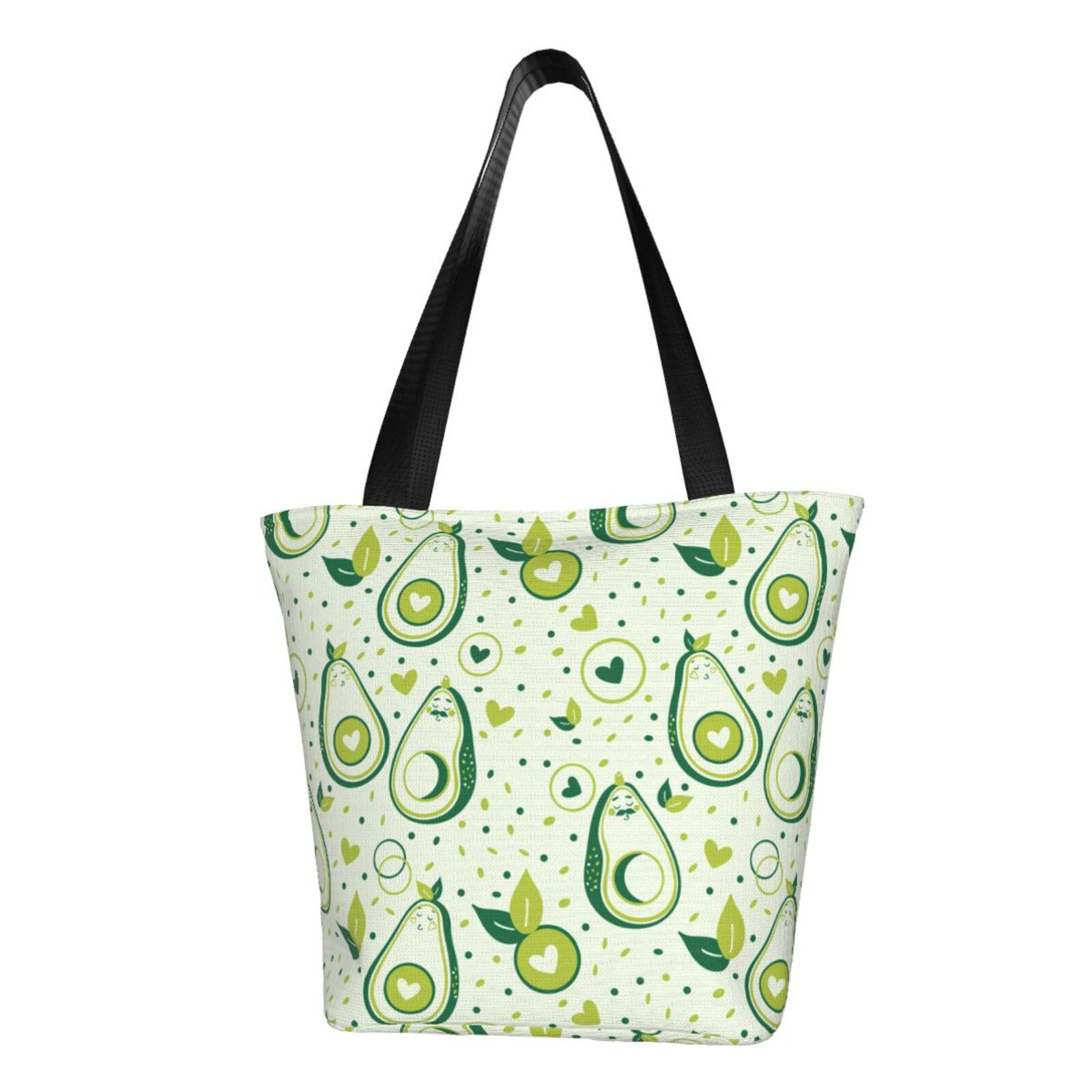 Tote Bag for Women, Cute Avocado Green Love Large Capacity Handbags ...