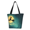 thumbnail image 1 of Tote Bag for Women, Halloween Black Cat Witch Large Capacity Handbags Womens Laptop Work Beach Tote Bags, Reusable Grocery Shoulder Bags Gifts for Women Work Gym Shopping Travel, 1 of 6