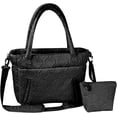 thumbnail image 1 of Tote Bag for Women, Lightweight Puffy Tote Bag with Compartments Shoulder Bag Handbag for Travel, Work, Gym | Lightweight, Puffy, Quilted, for Travel, Work, 1 of 9