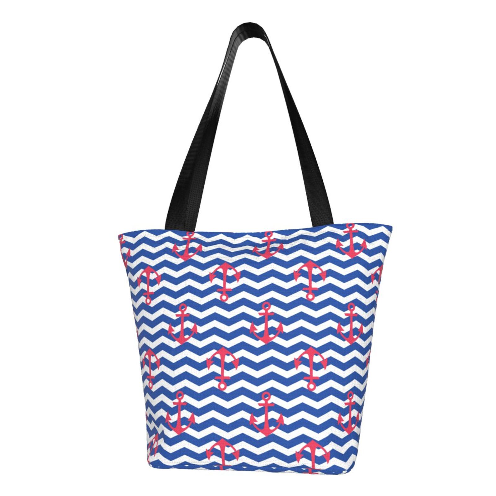 GXVUIS On Cruise Time Canvas Tote Bag - Reusable Beach Shopping Bag, 15.7x13.7 Inches - View #12