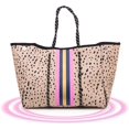 thumbnail image 1 of Tote Bag for Women Neoprene Bag Handbags for Women Rubber Neoprene Perforated Perforated Tote Shoulder Tote Casual Travel Bag Neoprene Beach Bag Beach Bag Neoprene Women's Travel Bag, 1 of 9