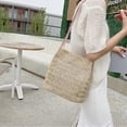 thumbnail image 1 of Tote Bag Women Small Satchel Bag Straw Beach Bag Cute Hobo Bags Fashion Tote Handbag Crossbody Summer Purse 2025, 9.8x9.8", 1 of 3