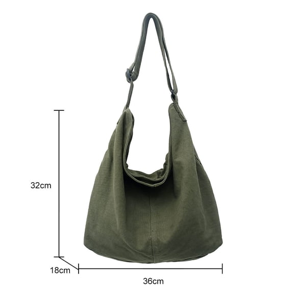Tote Bag for Woman,Casual Canvas Bag Female Large Capacity Handbag, Large Capacity Shopping Beach Bag for Work, School and Picnics (Green)
