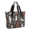 thumbnail image 1 of Tote Bag for Women - Autumn Halloween Scene Pattern Shoulder Bag - Large Utility Work Duffle Bag with Zipper Handbag for Travel, Work, Sprots, 1 of 5
