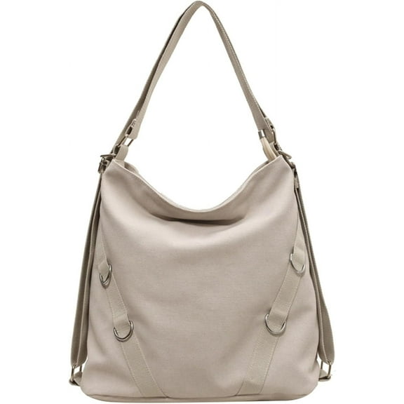 Tote Bag for Women,Canvas Tote Bag with Zipper, Retro Large Capacity Casual Shoulder Handbags with Inner Pockets