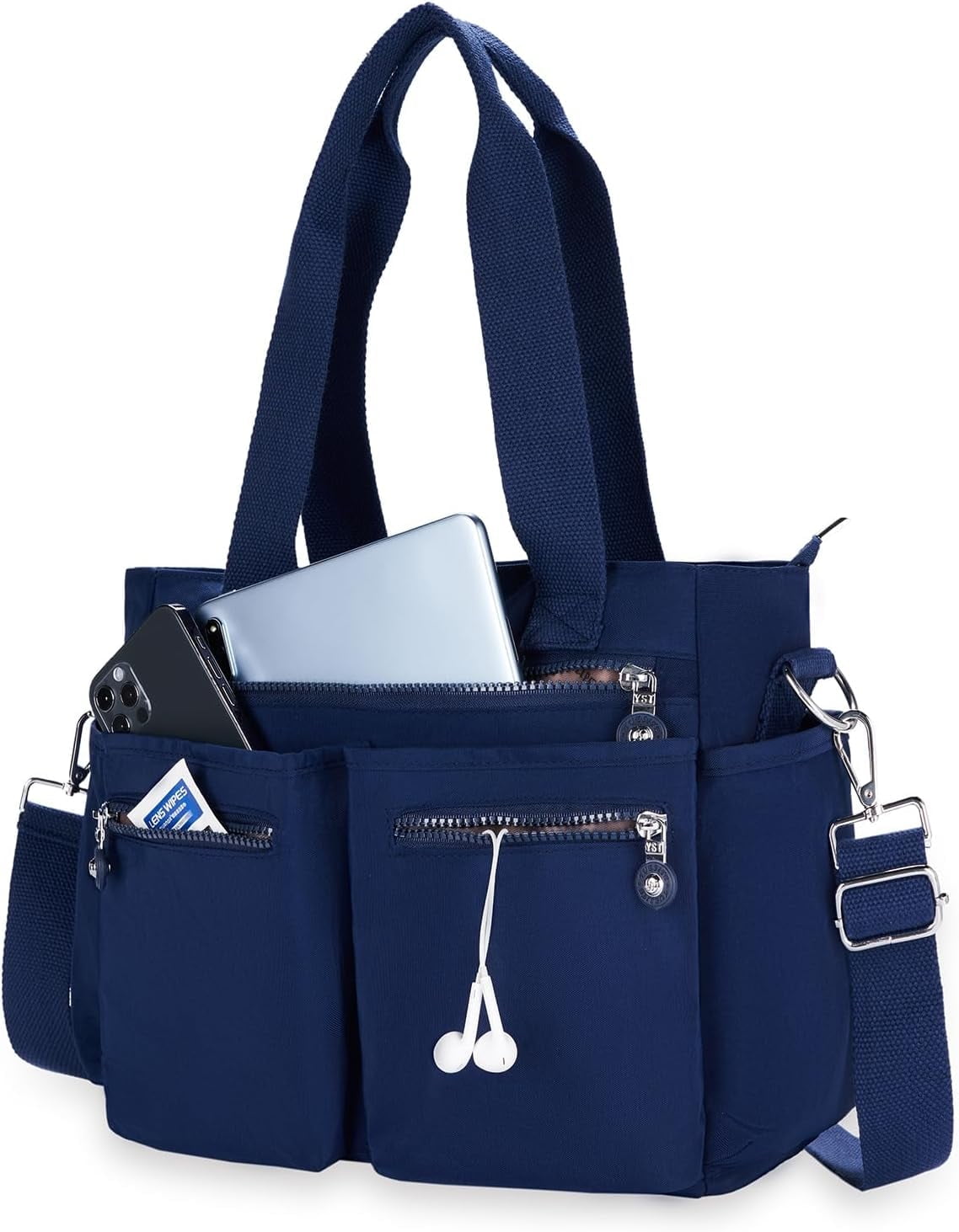 Tote Bag for Women Canvas Tote Bags Handbags for Women Crossbody Bag with Multiple Pockets