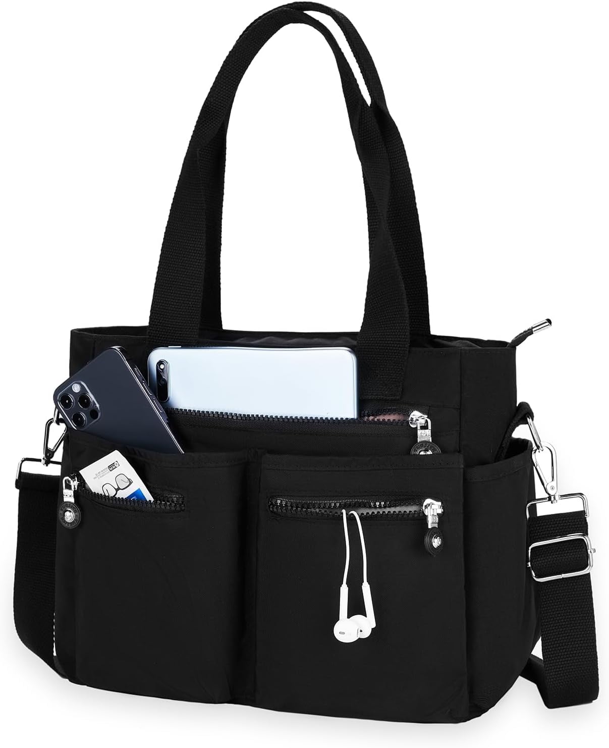 Tote Bag for Women Canvas Tote Bags Handbags for Women Crossbody Bag with Multiple Pockets