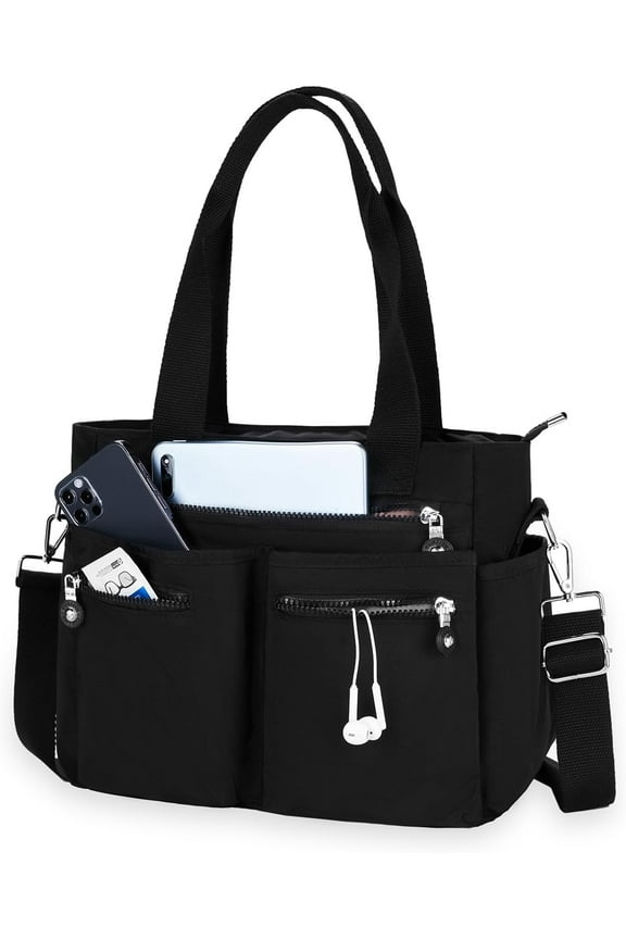 Tote Bag for Women Canvas Tote Bags Handbags for Women Crossbody Bag with Multiple Pockets