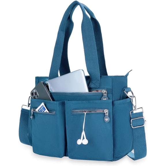 Tote Bag for Women Canvas Tote Bags Handbags for Women Crossbody Bag with Multiple Pockets