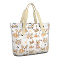 thumbnail image 1 of Tote Bag for Women - Cartoon Corgi Shoulder Bag - Large Utility Work Duffle Bag with Zipper Handbag for Travel, Work, Sprots, 1 of 5