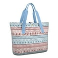 thumbnail image 1 of Tote Bag for Women - Christmas Folk Pattern Shoulder Bag - Large Utility Work Duffle Bag with Zipper Handbag for Travel, Work, Sprots, 1 of 5