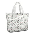 thumbnail image 1 of Tote Bag for Women - Christmas Forest Pattern Shoulder Bag - Large Utility Work Duffle Bag with Zipper Handbag for Travel, Work, Sprots, 1 of 5