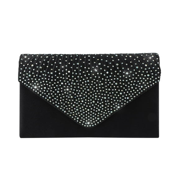 Tote Bag for Women, Clutch Purses for Women, Clutch Purse for Women Sparkling Party Evening Bag Formal Wedding Cocktail Prom Handbag, Black