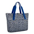 thumbnail image 1 of Tote Bag for Women - Dark Blue Christmas Snowflake Pattern Shoulder Bag - Large Utility Work Duffle Bag with Zipper Handbag for Travel, Work, Sprots, 1 of 5