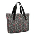 thumbnail image 1 of Tote Bag for Women - Dark Christmas Tree and Gift Pattern Shoulder Bag - Large Utility Work Duffle Bag with Zipper Handbag for Travel, Work, Sprots, 1 of 5