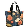 thumbnail image 1 of Tote Bag for Women - Floral Pattern Shoulder Bag - Large Utility Work Duffle Bag with Zipper Handbag for Travel, Work, Sprots, 1 of 5