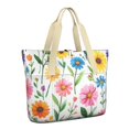 thumbnail image 1 of Tote Bag for Women - Floral Pattern Shoulder Bag - Large Utility Work Duffle Bag with Zipper Handbag for Travel, Work, Sprots, 1 of 5